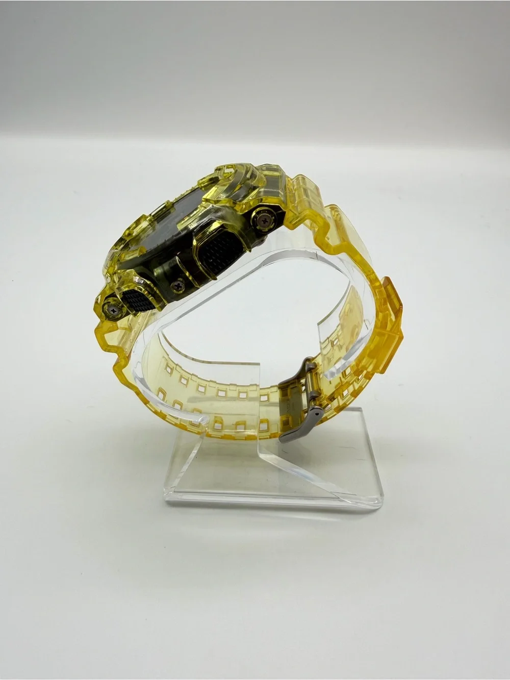 Casio Transparent (Skeleton/Jelly) Yellow Custom Built Digital Sport Watch